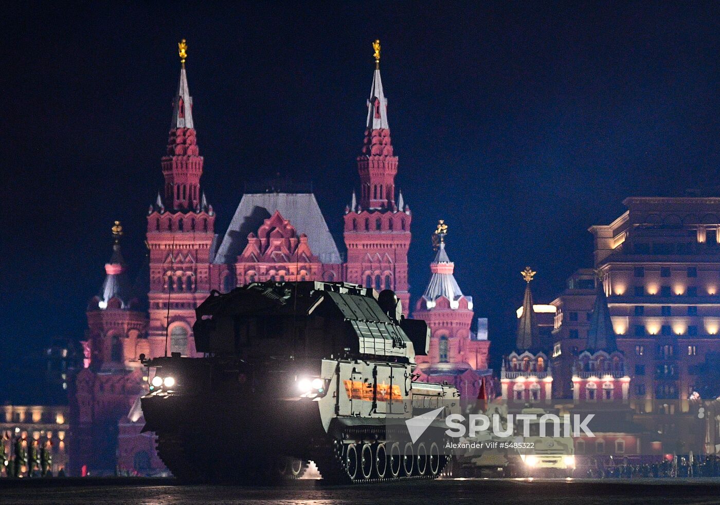 Victory Day parade rehearsal on Red Square