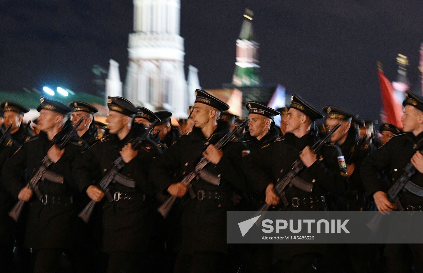 Victory Day parade rehearsal on Red Square