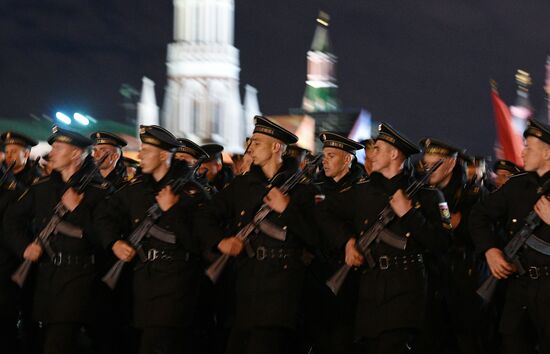 Victory Day parade rehearsal on Red Square