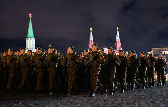 Victory Day parade rehearsal on Red Square