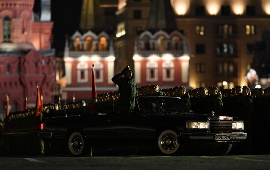 Victory Day parade rehearsal on Red Square