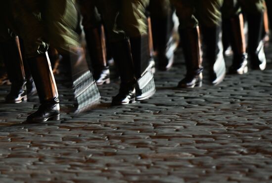 Victory Day parade rehearsal on Red Square