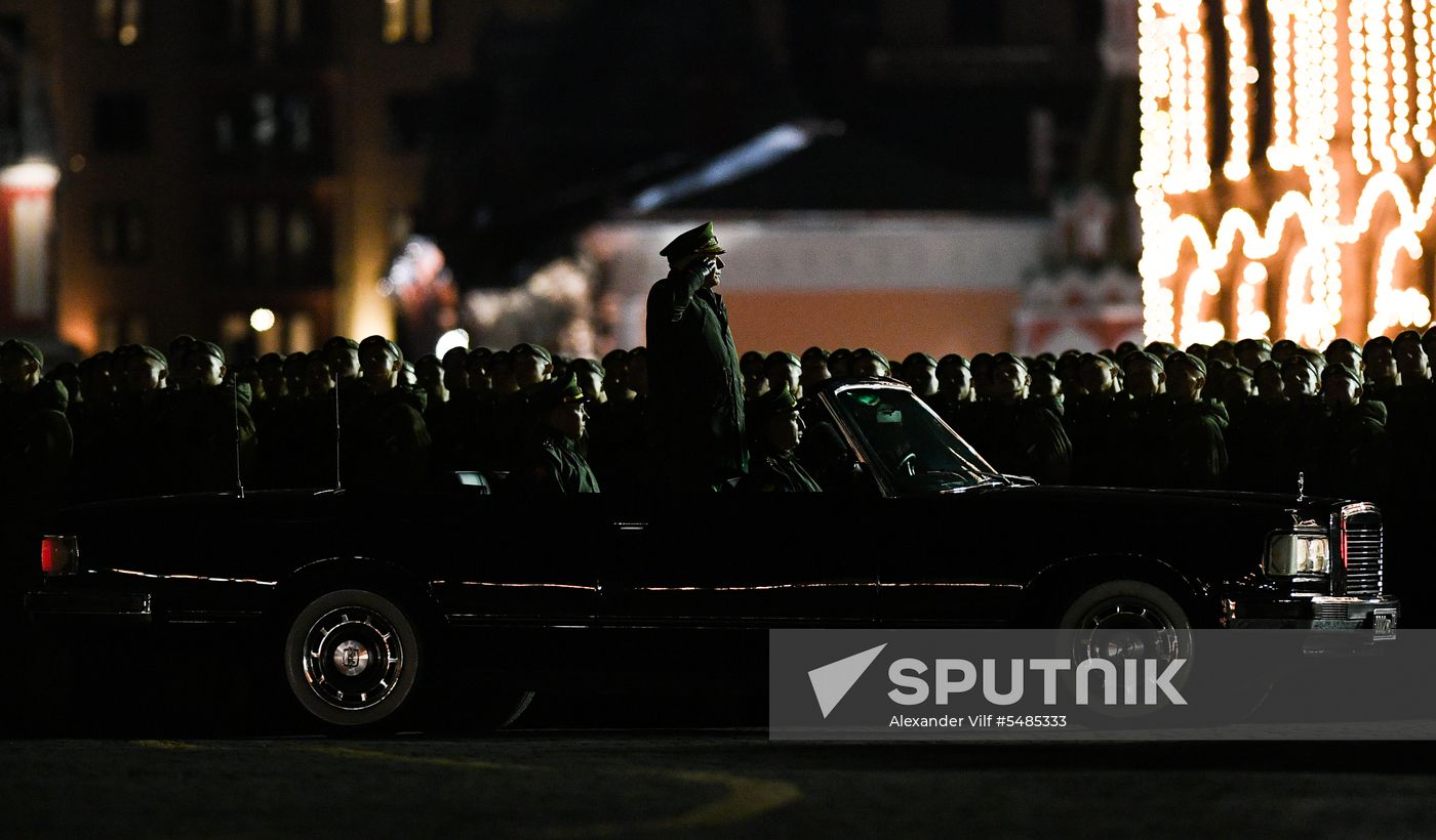 Victory Day parade rehearsal on Red Square