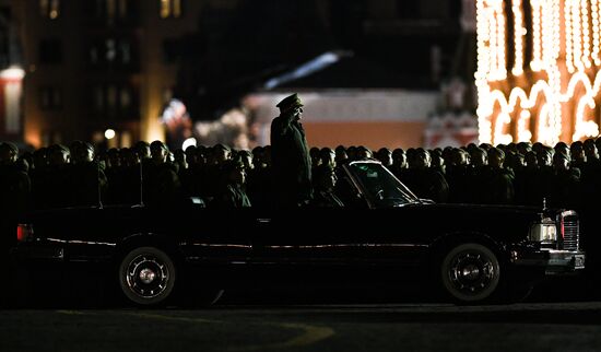 Victory Day parade rehearsal on Red Square