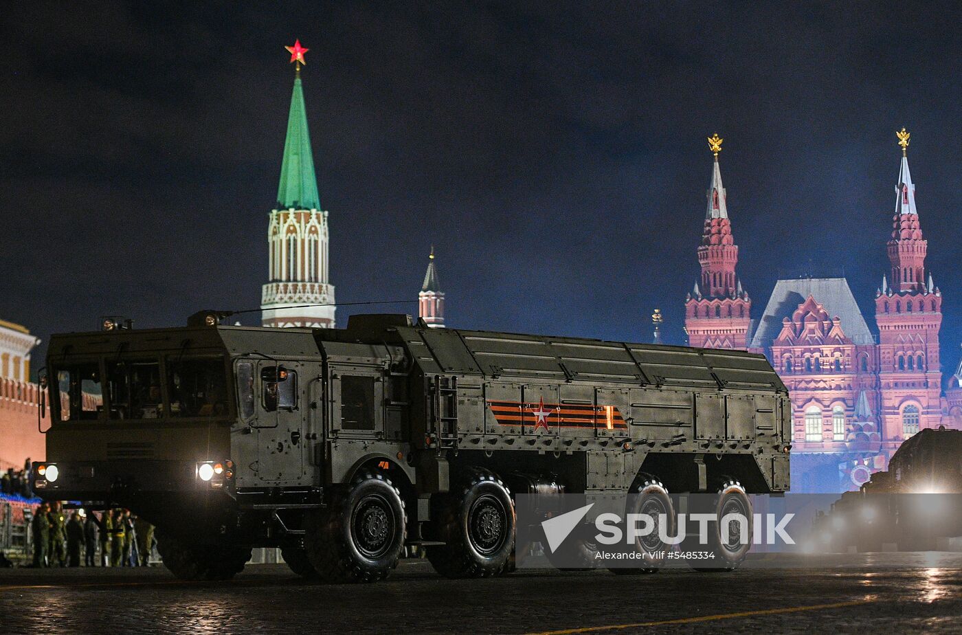 Victory Day parade rehearsal on Red Square
