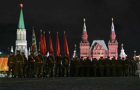 Victory Day parade rehearsal on Red Square