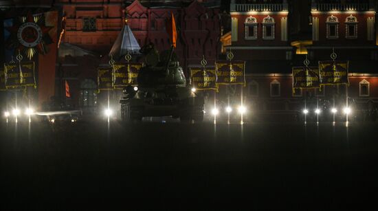 Victory Day parade rehearsal on Red Square