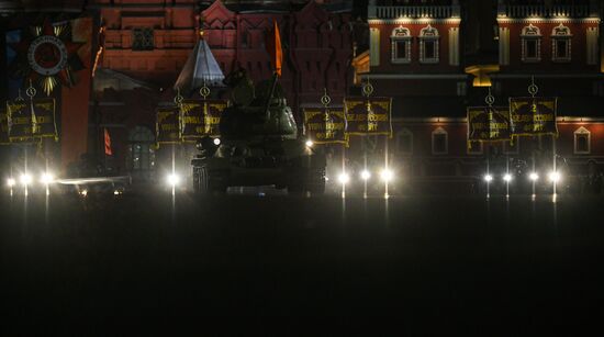 Victory Day parade rehearsal on Red Square