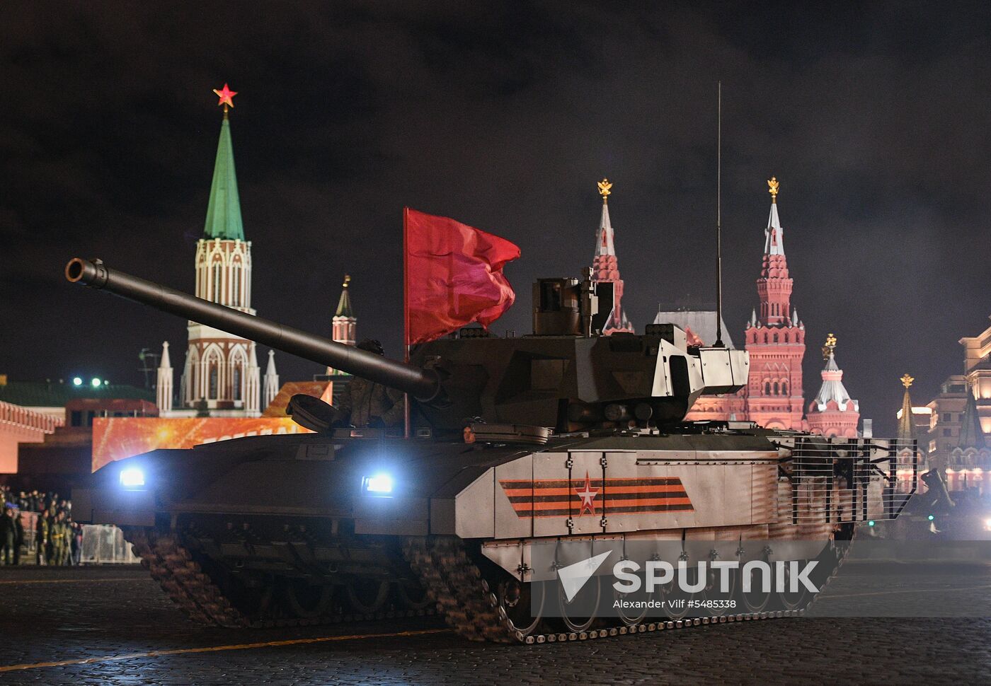 Victory Day parade rehearsal on Red Square