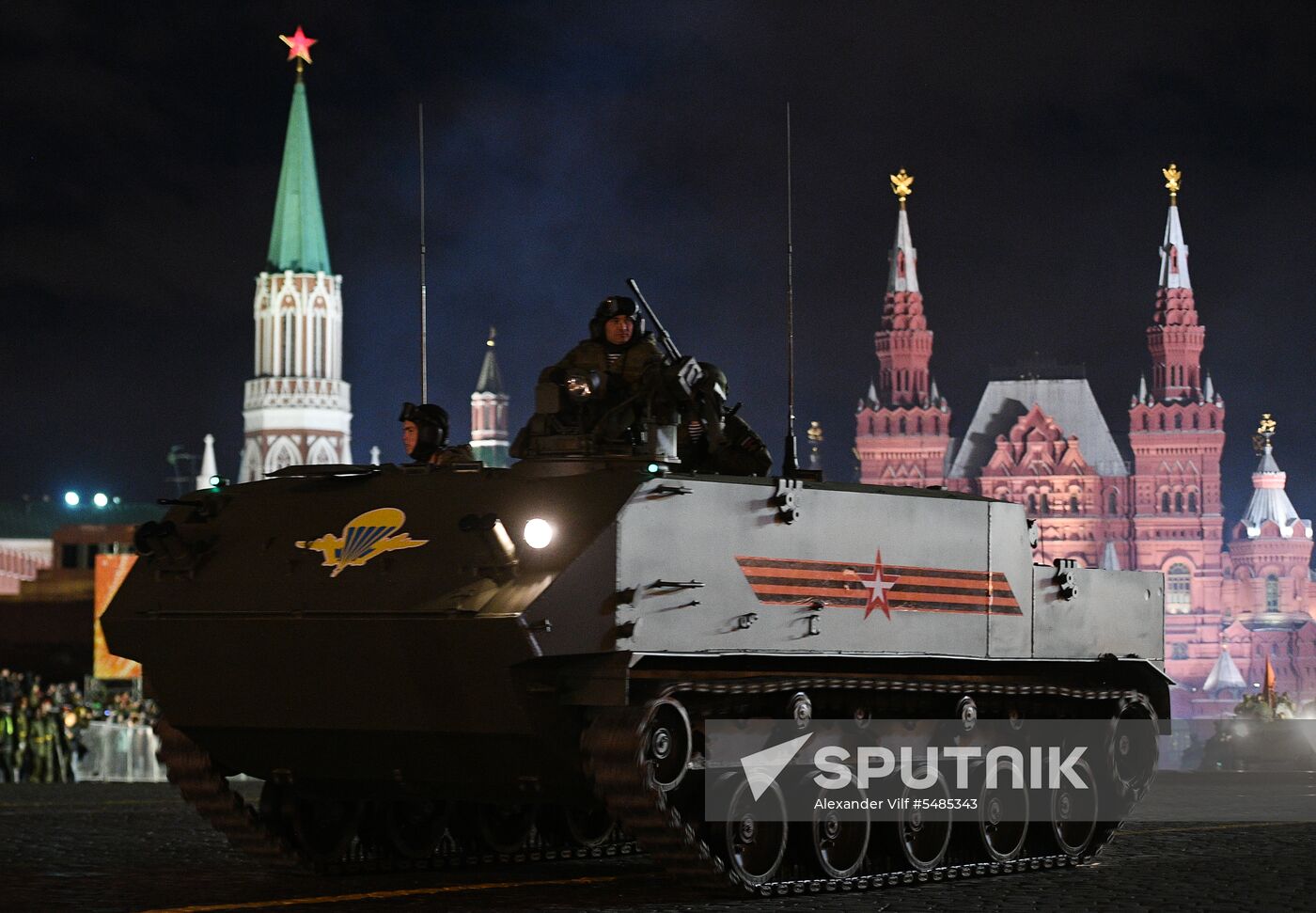 Victory Day parade rehearsal on Red Square