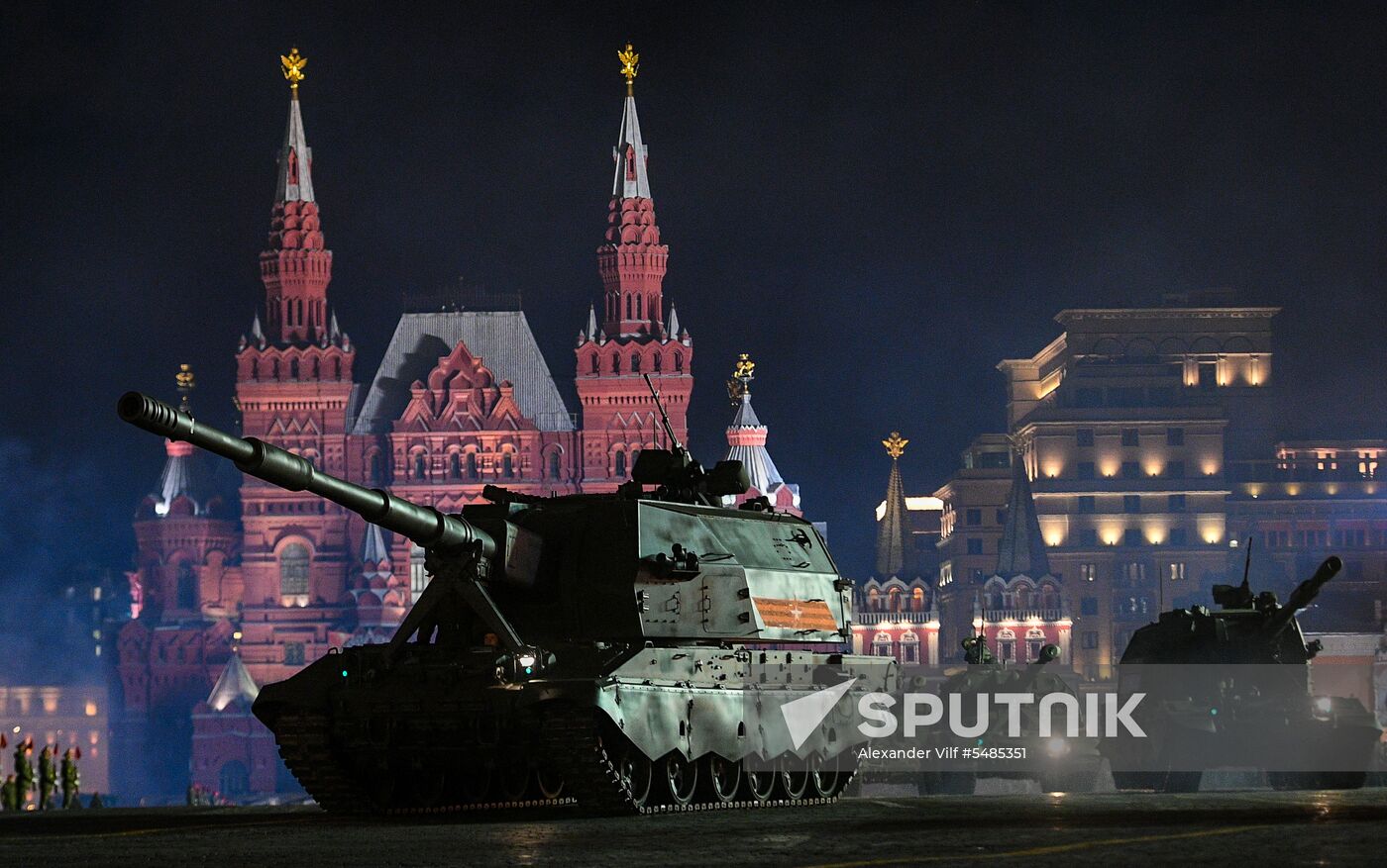 Victory Day parade rehearsal on Red Square