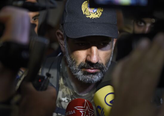Armenian opposition leader Nikol Pashinyan