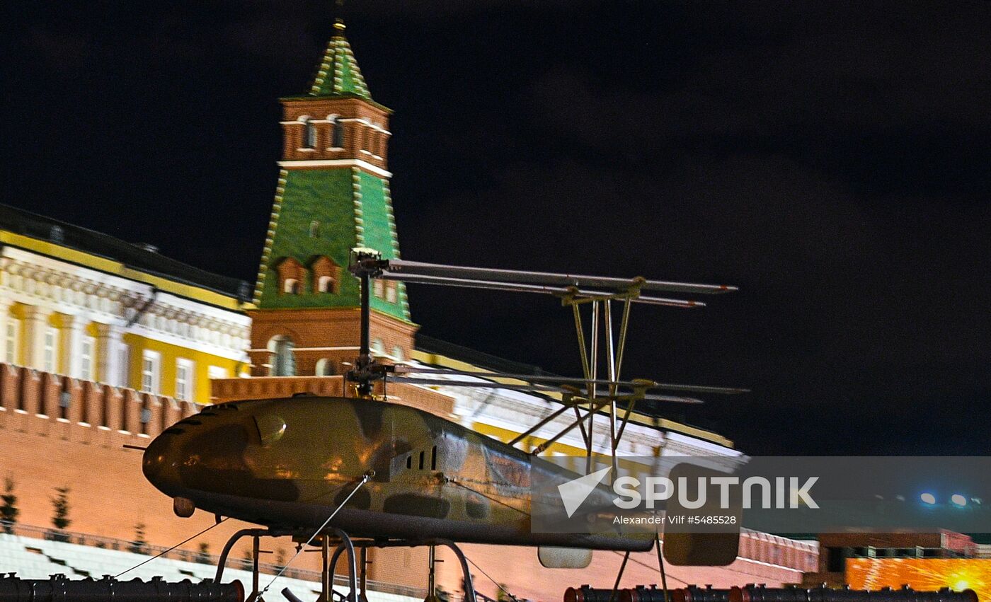 Victory Day parade rehearsal on Red Square