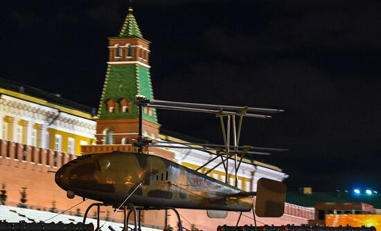 Victory Day parade rehearsal on Red Square