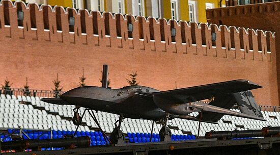 Victory Day parade rehearsal on Red Square