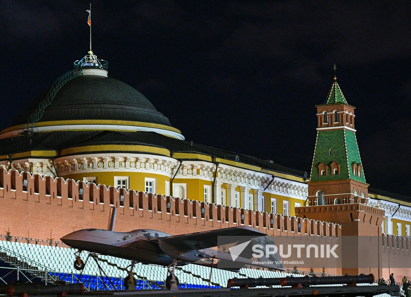 Victory Day parade rehearsal on Red Square