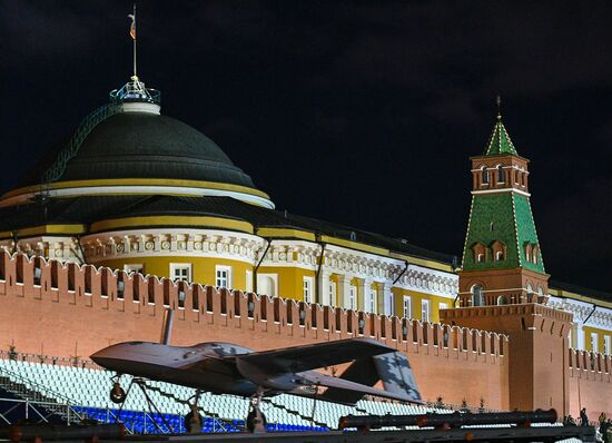 Victory Day parade rehearsal on Red Square