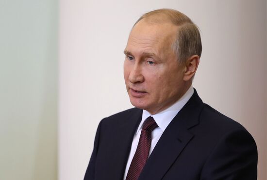 President Vladimir Putin's working trip to St. Petersburg