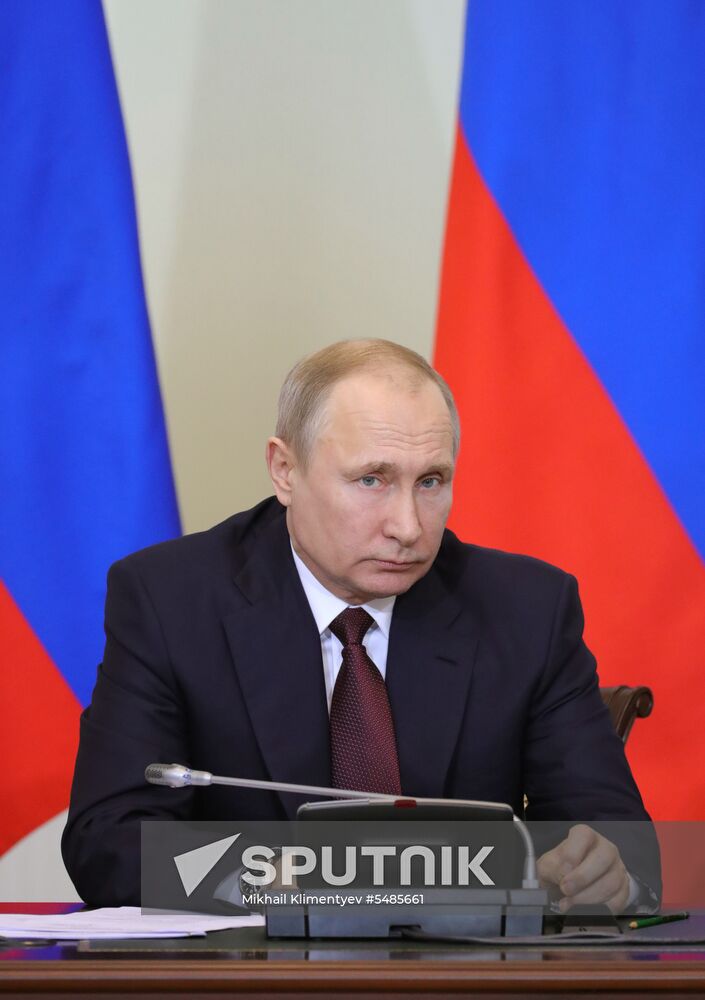 President Vladimir Putin's working trip to St. Petersburg