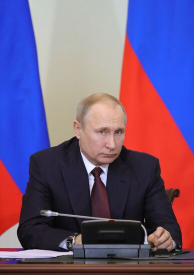 President Vladimir Putin's working trip to St. Petersburg