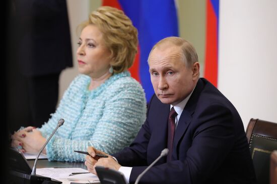 President Vladimir Putin's working trip to St. Petersburg
