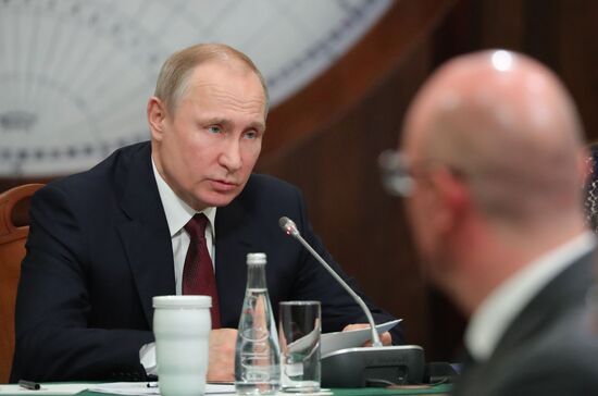President Vladimir Putin's working trip to St. Petersburg