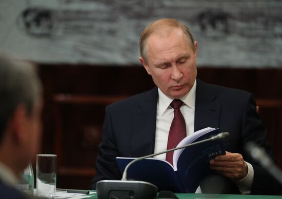President Vladimir Putin's working trip to St. Petersburg