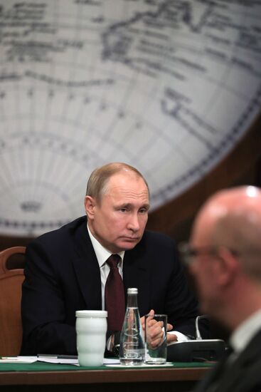 President Vladimir Putin's working trip to St. Petersburg