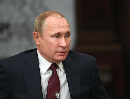 President Vladimir Putin's working trip to St. Petersburg