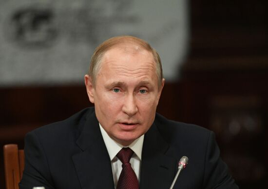 President Vladimir Putin's working trip to St. Petersburg