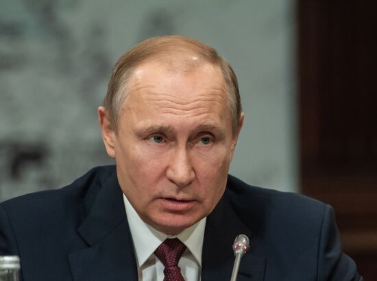President Vladimir Putin's working trip to St. Petersburg