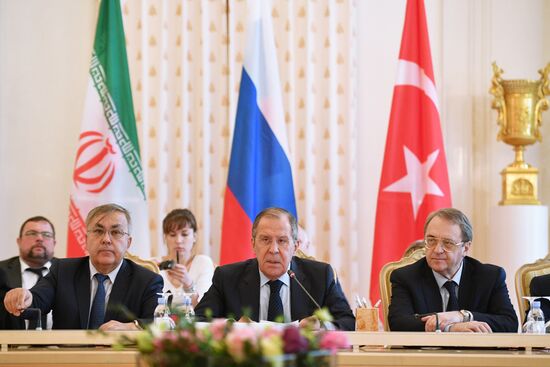 Russian, Iranian, Turkish foreign ministers meet in Moscow