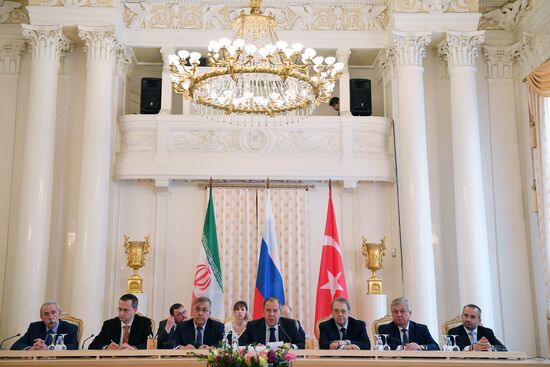 Russian, Iranian, Turkish foreign ministers meet in Moscow