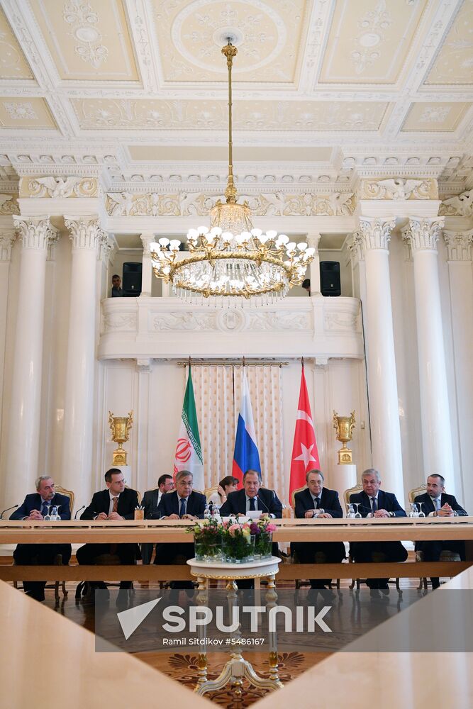 Russian, Iranian, Turkish foreign ministers meet in Moscow
