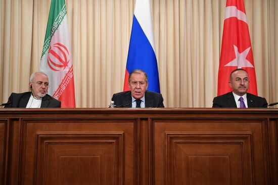 Russian, Iranian, Turkish foreign ministers meet in Moscow