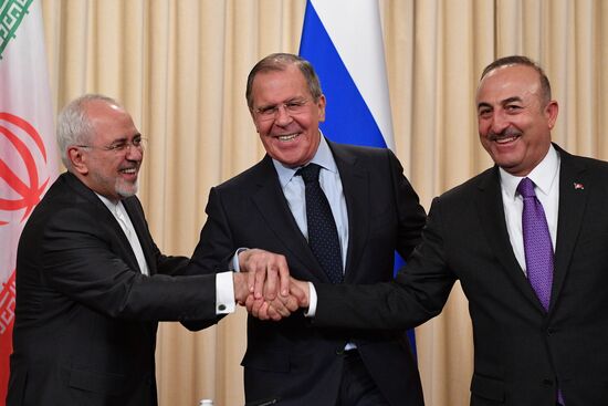 Russian, Iranian, Turkish foreign ministers meet in Moscow