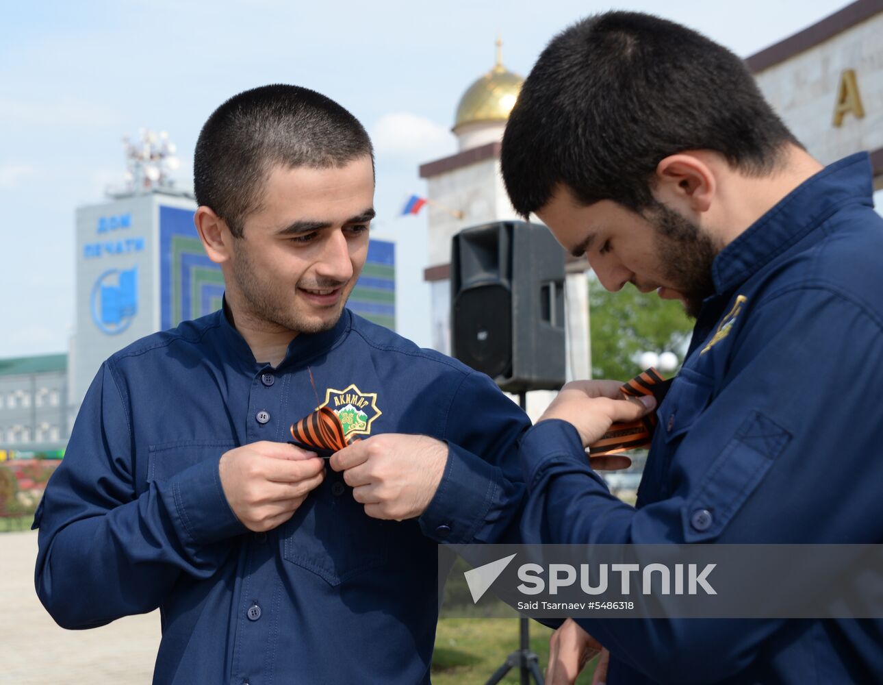 St. George Ribbon event in Grozny