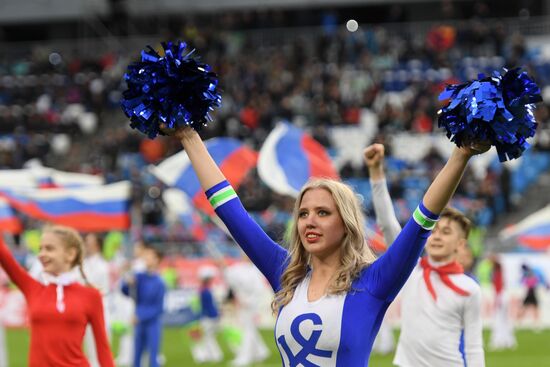 Football. Samara Arena hosts first official match