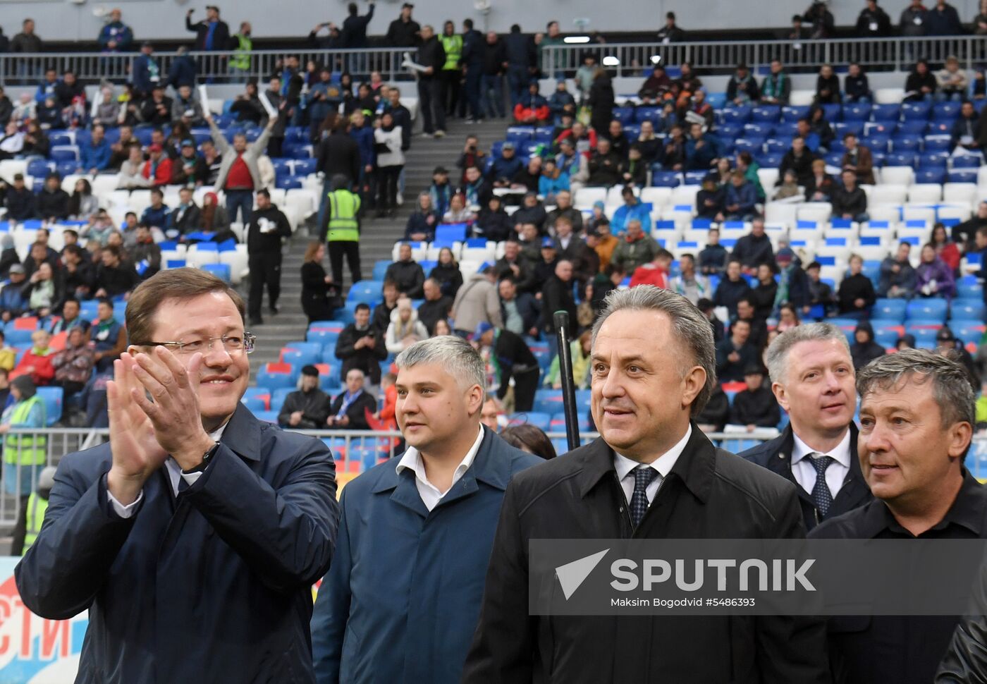 Football. Samara Arena hosts first official match