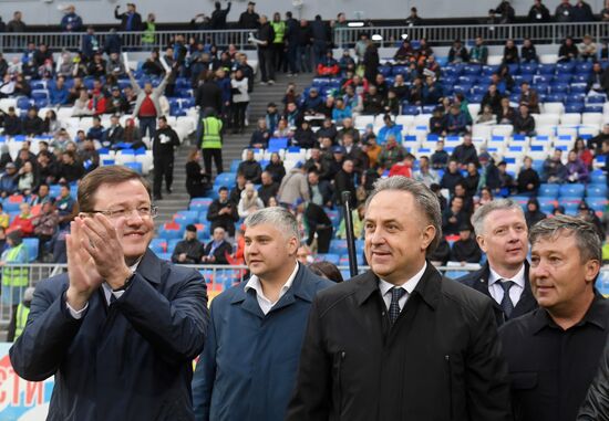 Football. Samara Arena hosts first official match