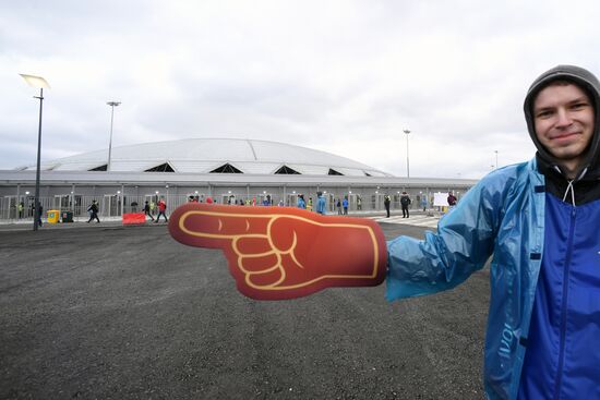 Football. Samara Arena hosts first official match