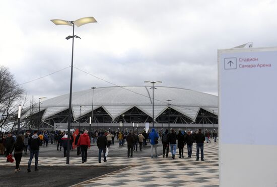 Football. Samara Arena hosts first official match