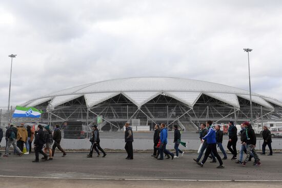 Football. Samara Arena hosts first official match