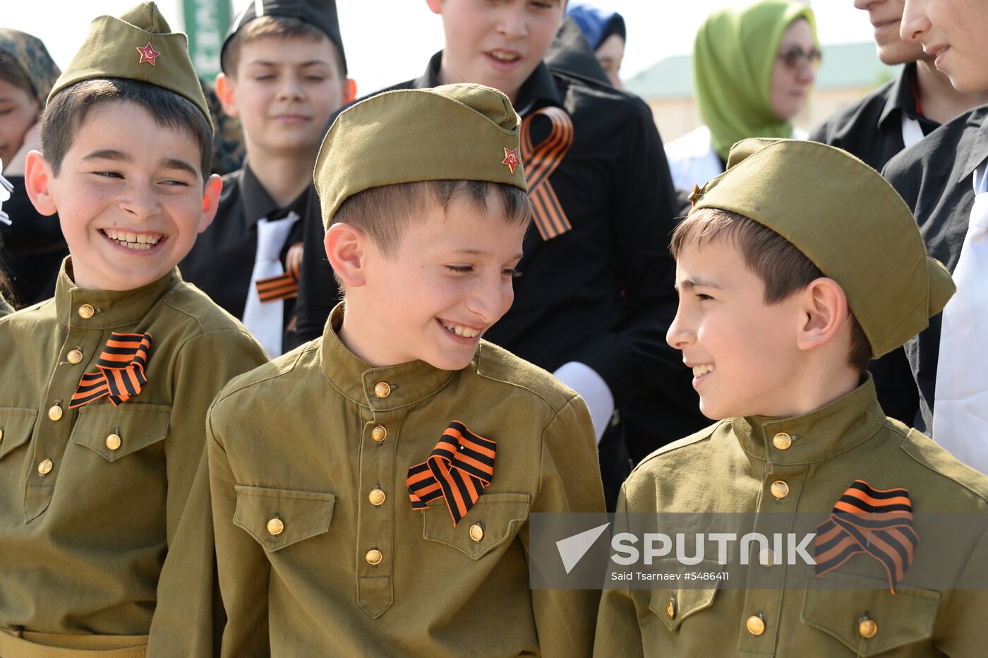 St. George Ribbon event in Grozny