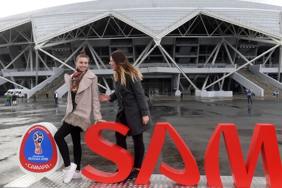 Football. Samara Arena hosts first official match