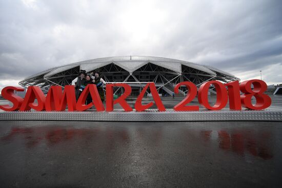 Football. Samara Arena hosts first official match