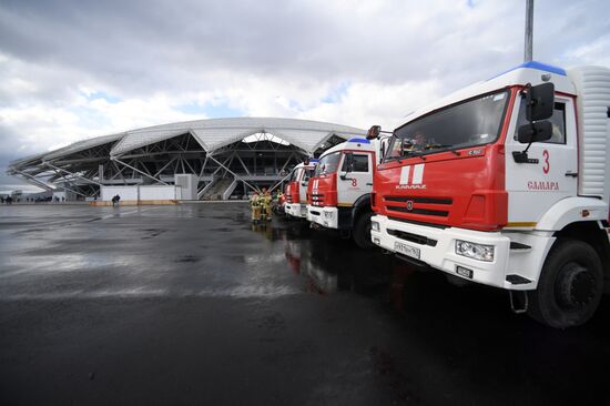 Football. Samara Arena hosts first official match