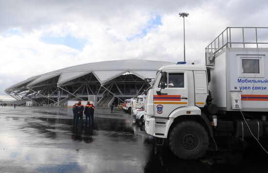 Football. Samara Arena hosts first official match