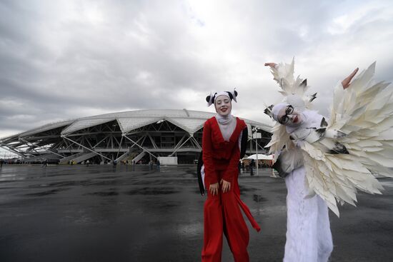 Football. Samara Arena hosts first official match