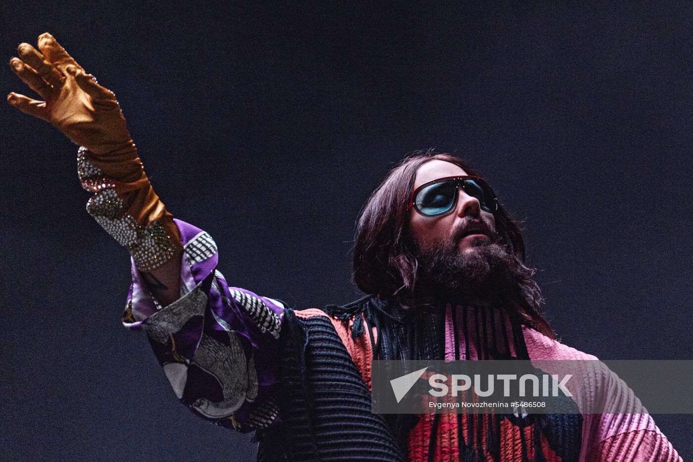 Thirty Seconds to Mars band gives concert in Moscow